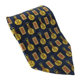Marco Polo Italian Style Silk Novelty Necktie Gold Medals